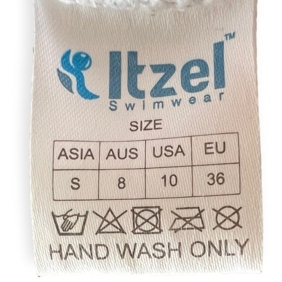 ITZEL Swimwear swimsuit 2 piece bikini summer pink  top Size 12 bottom size 10 - Picture 9 of 9